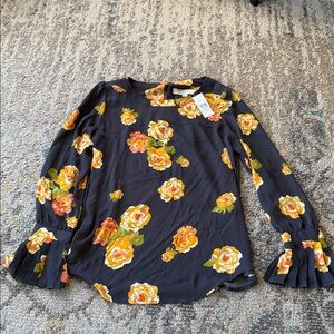 Loft Flower Blouse - runs generous. New and never worn